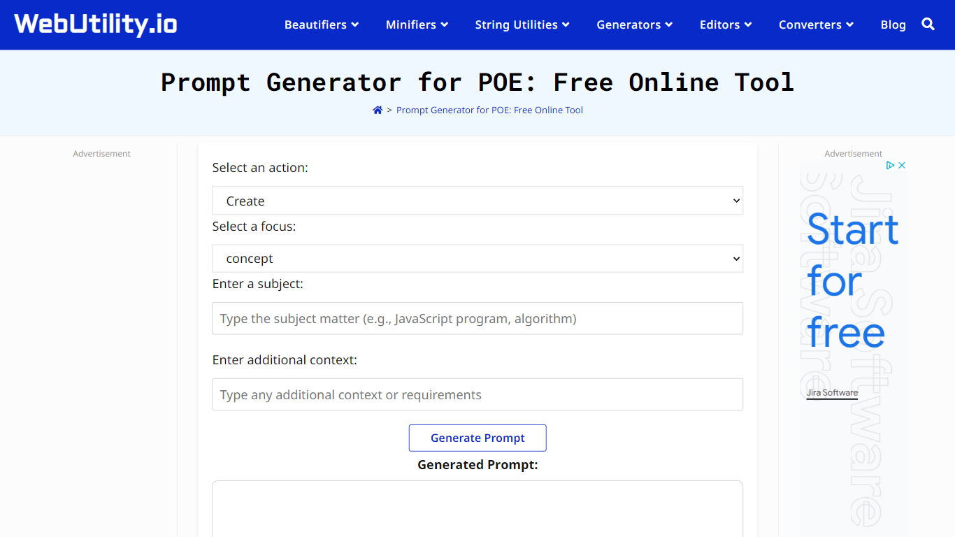 POE Prompt Generator