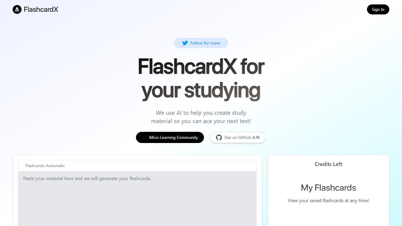 FlashcardX